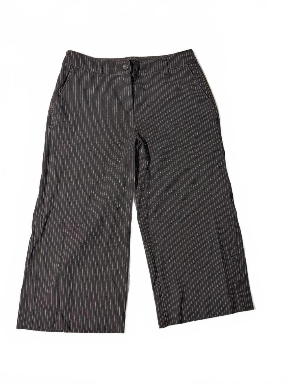 I.N.C Y2K Brown Stripped Wide Leg Capris Size 6